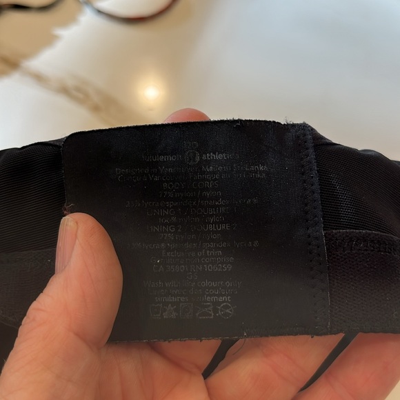 EUC Lululemon black Ta Ta Tamer high impact running bra - Picture 6 of 6